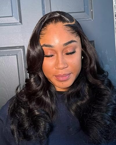 Miniatura 10 de Pelucas de cabello humano rizado con encaje frontal de 13 x 6 pulgadas, cabello humano HD con abuelitos rizados, para mujeres negras, densidad del