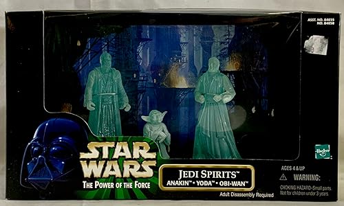 Star Wars El poder de la fuerza Escenas de cine Espíritus Jedi (Anakin, Yoda, Obi-Wan) Figura de acción Multi-Pack