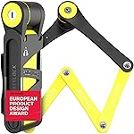 Seatylock FoldyLock Compact Folding Bike Lock - Award Winning Patented Lightweight High Security Bicycle Lock - Heavy Duty Anti Theft Smart Secure Guard with Keys & Case for Bikes or Scooters