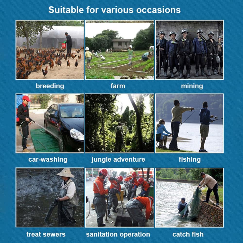 Chest Waders for Men Waterproof Fly Fishing Waders with Long Rubber Gloves, Insulated Duck Hunting Waders