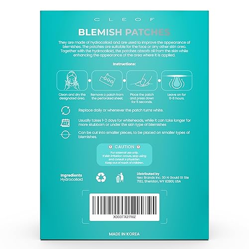 Miniatura 7 de Parches de espinillas para cara y cuerpo, 220 unidades, tratamiento nocturno. Parche para acné para zits, puntos, golpes, manchas, espinillas,