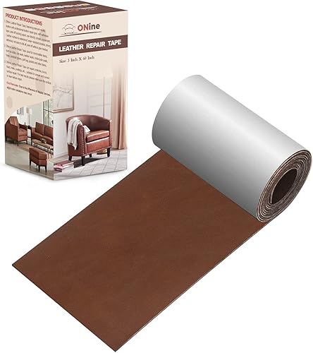 Miniatura 1 de Cinta de reparación de piel, parche adhesivo de piel de 3 x 60pulgadas para sofá, asientos de automóvil, bolsos, chaquetas, parche de primeros