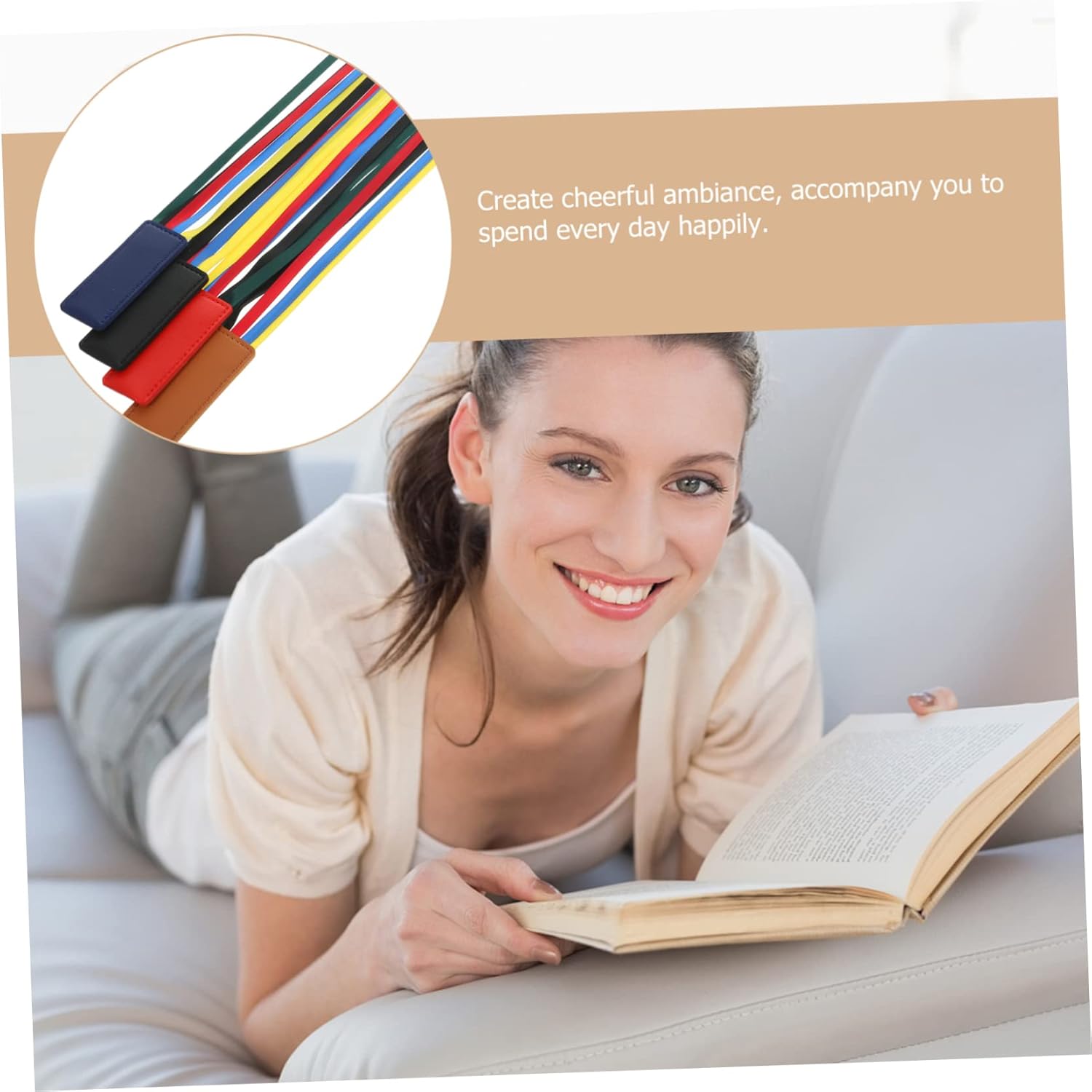 STOBOK 16pcs Ribbon Bookmark Elegant Page Markers for School Reading and Bible Study Beautifully Designed Thin Ribbons for Navigation