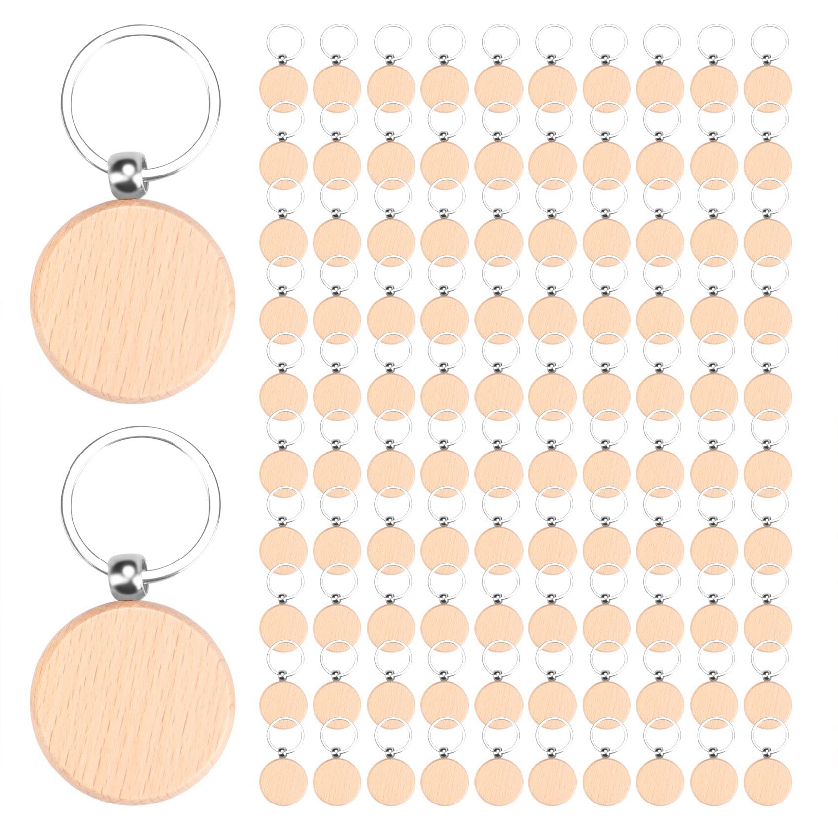 Porte-clés vierges gravure ronde lot de 100 porte-clé B personnalisable