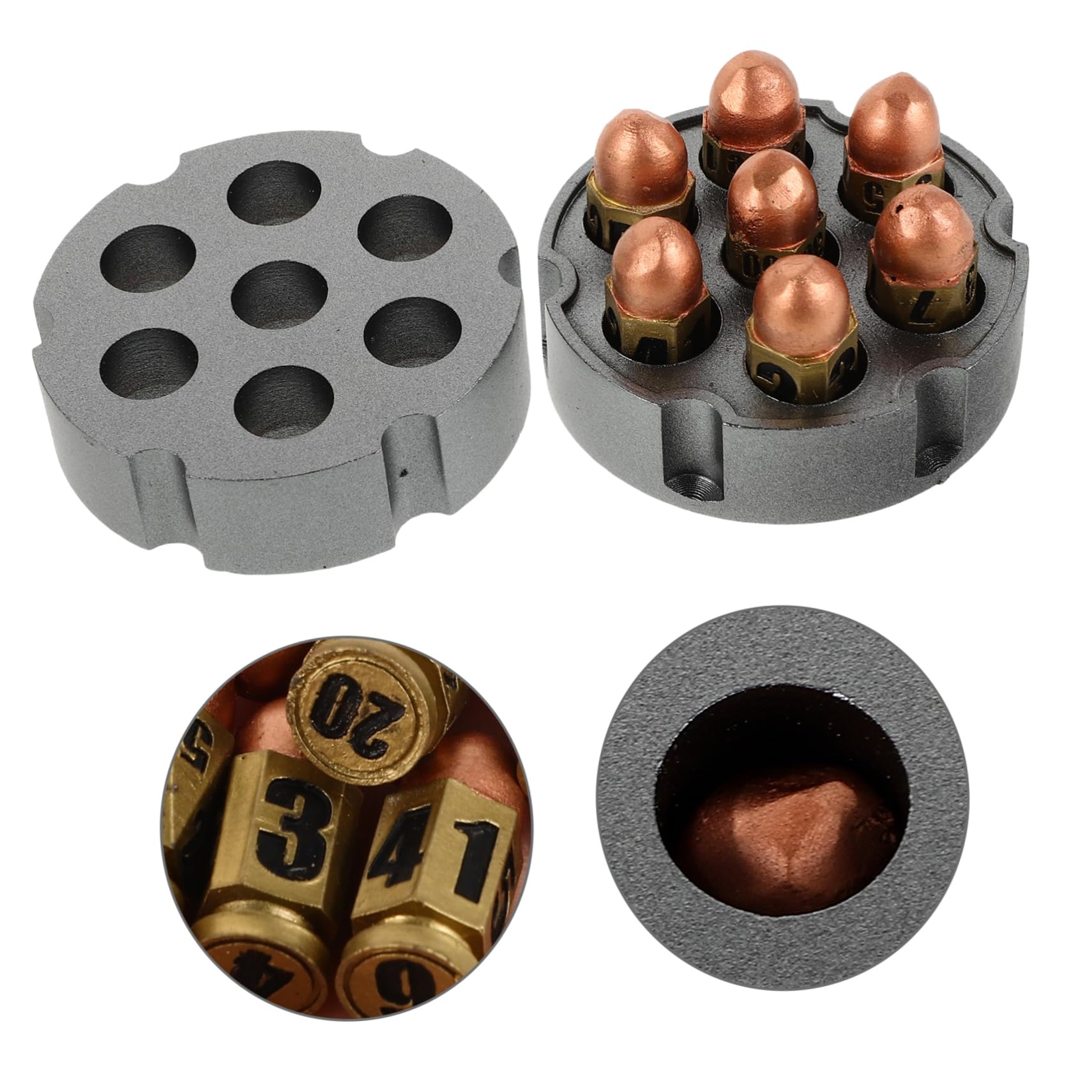 1set Dadi Resina Con Base Per Giochi Da Tavolo Dadi Portatili Con Numeri Grandi Per Divertimento e Intrattenimento Festa Accessori Per Giochi Da Tavolo e Party