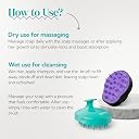 HEETA 2-Pack Hair Scalp Massager Shampoo Brush,Upgraded Wet And Dry Hair Scalp Brush With Soft Silicone (Green & Black) gallery image