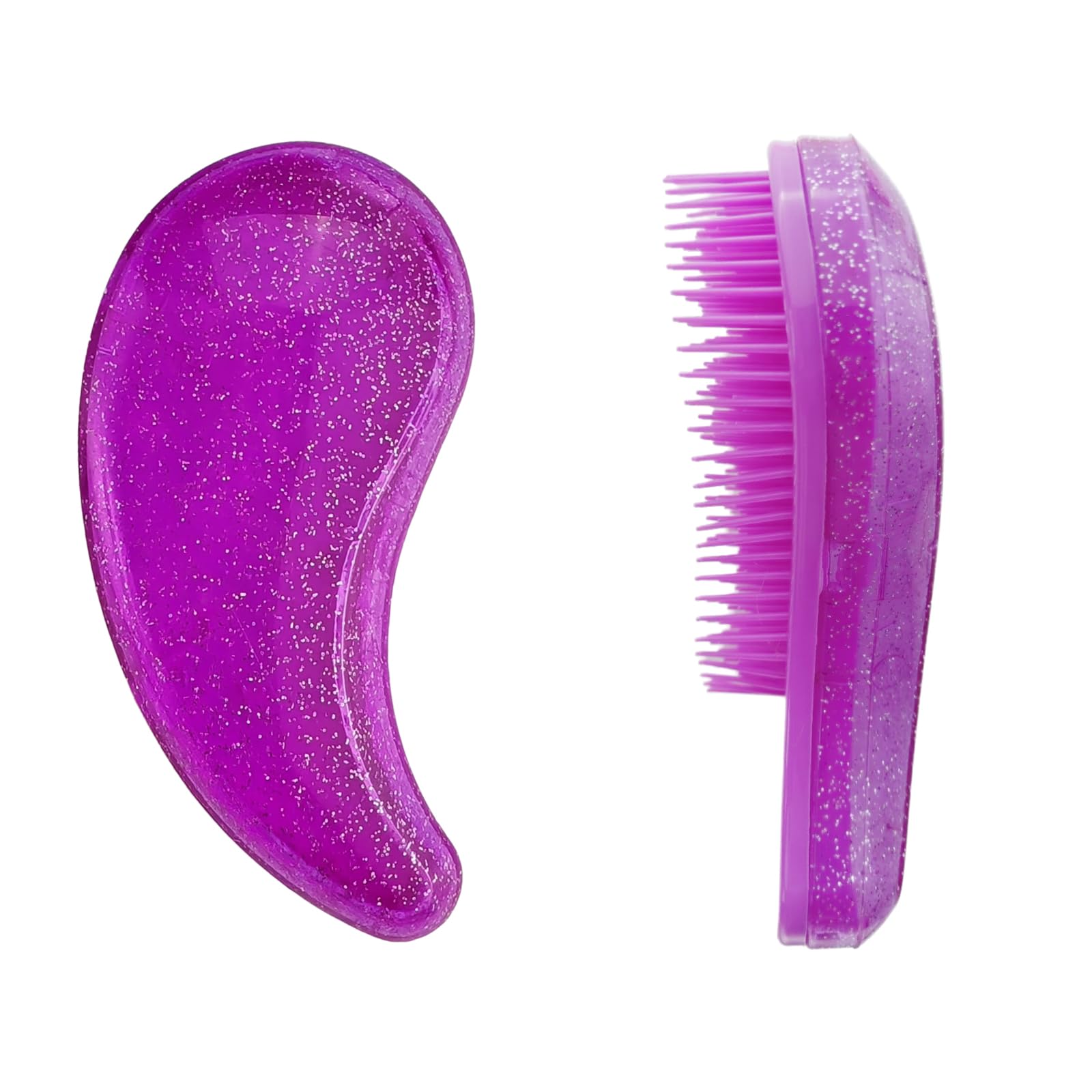 MAEELOU Small Dog Brush- Grooming Tool for Teddy, Yorkies, Maltese, Shih Tzu, Chihuahua - Puppy Hair Brush (Glitter Rose Red)