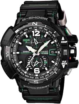 【良品】G-SHOCKグラビティマスターGA-1100アナデジブラック×グリーン GA-1100-1AJF | CASIO