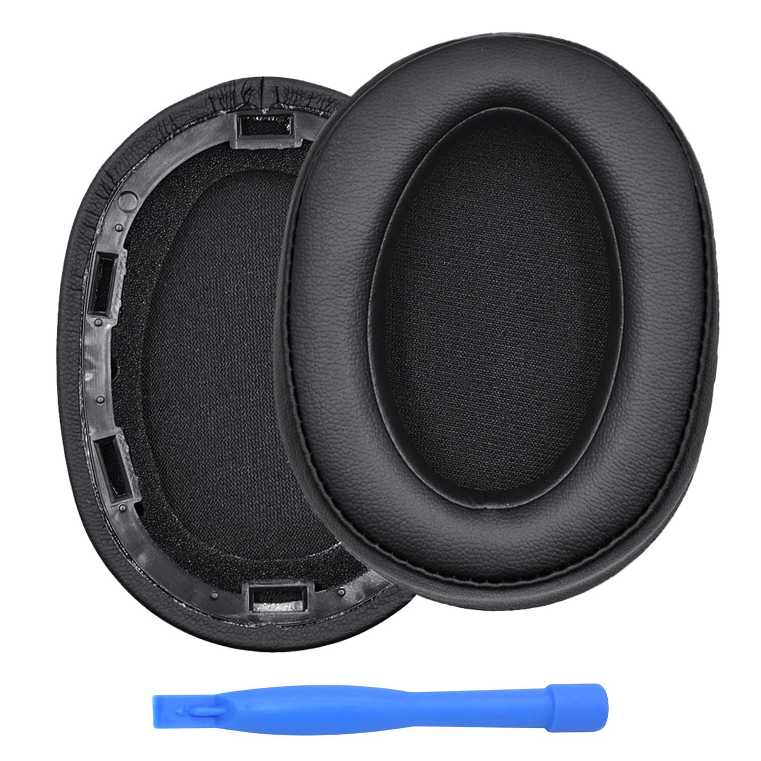 Ear Pads Replacement for Sony WH-H900N / Sony MDR-100ABN Noise Cancelling Headphone by MMOBIEL - Memory Foam and Protein PU Ear Pad Cushions - Noise