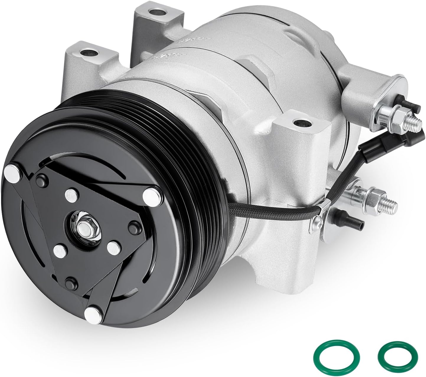68185 Air Conditioning A/C Compressor with Clutch Compatible with Ford Crown Victoria 06-11, for Explorer 06-10, Compatible with Mercury Grand Marquis 06-11, for Mountaineer 06-10, 4.6L V8