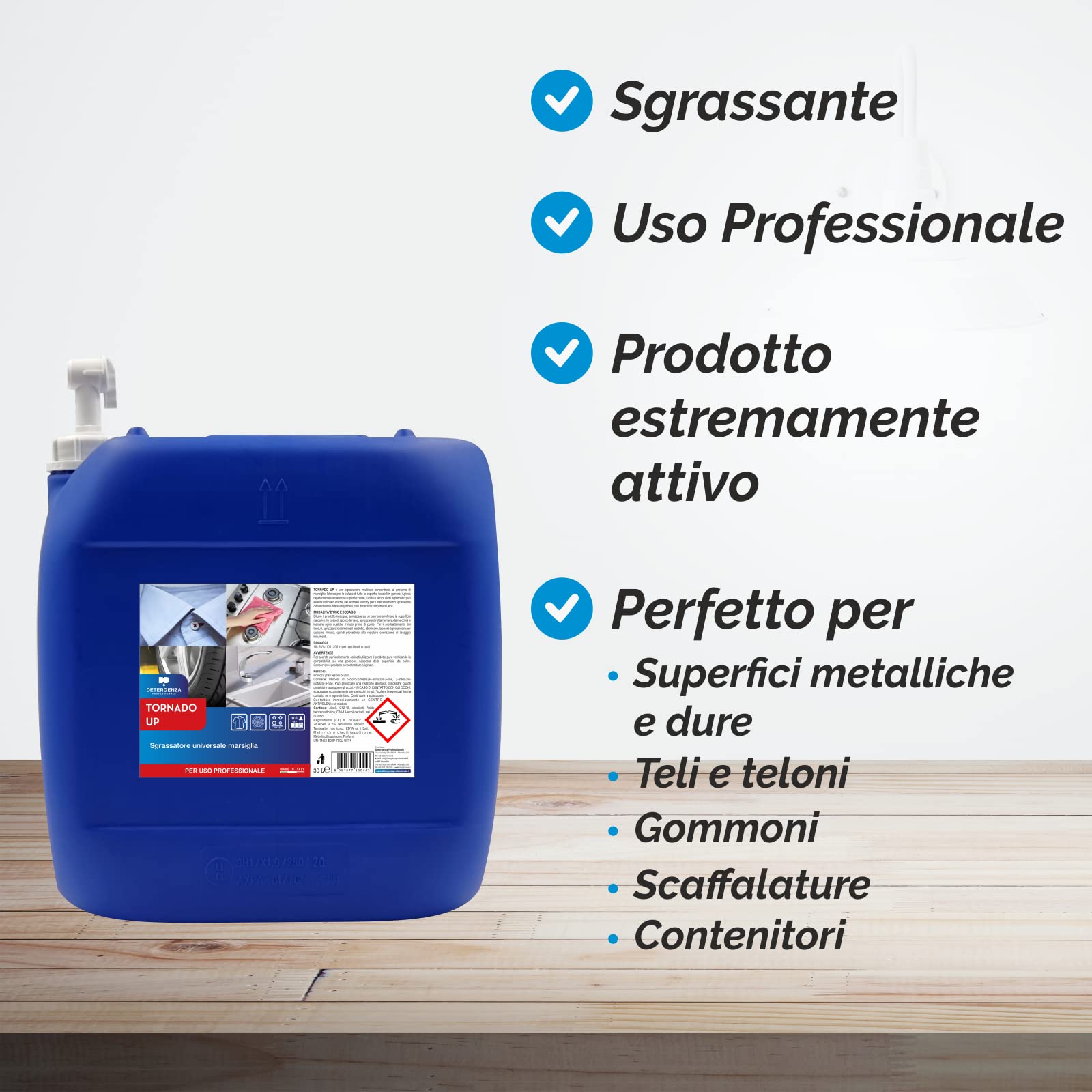SGRASSATORE Universale Marsiglia Tornado UP CONCENTRATO - Tanica da 30 L