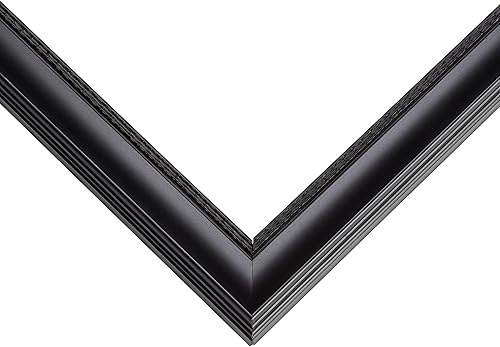 Miniatura 2 de Marco de fotos negro de madera real de 20 x 14 pulgadas de ancho de 1.25 pulgadas  Profundidad del marco interior de 0.5 pulgadas  Marco de fotos