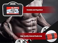 Vista 7 de Juego de mancuernas ajustables de hierro fundido con peso de hasta 66 libras/44 libras, peso libre con barra de conexión utilizada como barra