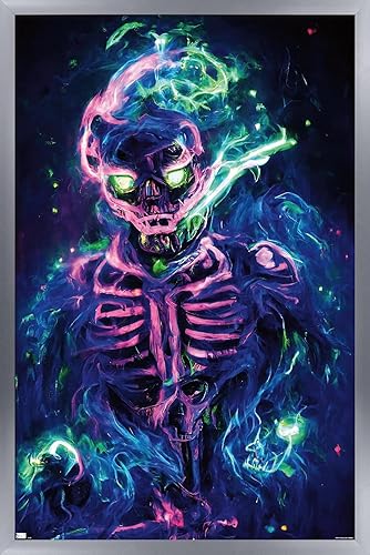 Miniatura 21 de Trends International Wumples - Póster de pared de esqueleto neón, 22.4 pulgadas de largo x 14.7 pulgadas, versión premium sin marco