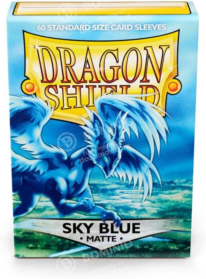 Arcane Tinmen ApS Dragon Shield Japanese Size Sleeves – Matte Sky Blue 60CT - Card Sleeves Smooth & Tough - Compatible with Pokemon, Yugioh, & More– TCG, OCG,ART11119