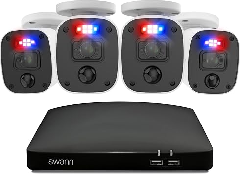 Swann Home 4 Camera 8 Channel 4K Ultra HD DVR Security System