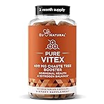 Vitex Pure 400 Mg Chasteberry - Natural PMS Support, Balance Hormones, Regulate Cycle, Promote Skin Health - Full-Spectrum & Standardized - 60 Vegan Soft Capsules