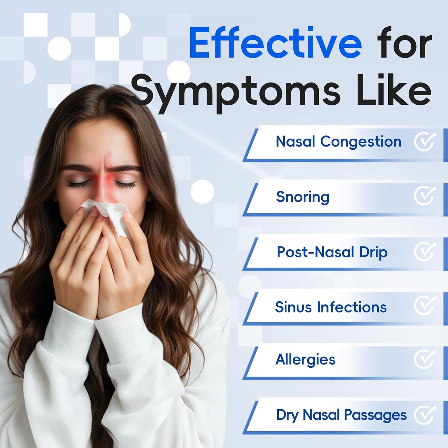 Neti Pot Sinus Rinsing, Cordless Nasal Irrigation System Nasal Rinse Bottle Cleaner Machine, Electric Sinus Rinse System Kit for Sinus Relief & Nasal Care 30 Salt Pods (XX Large)