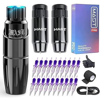 Amazon | Mast Tour Tattoo Kit, Wireless Rotary Tattoo Pen