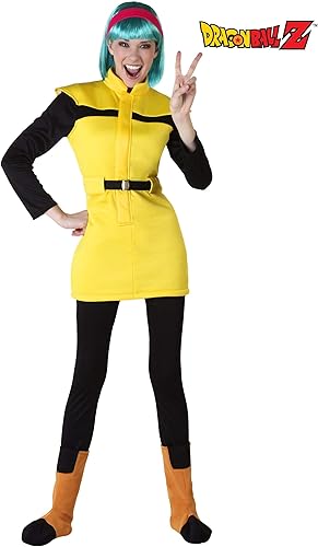 Miniatura 2 de Dragon Ball Z - Disfraz de Bulma amarilla para mujer, con licencia oficial de Dragon Ball Z Bulma Cosplay