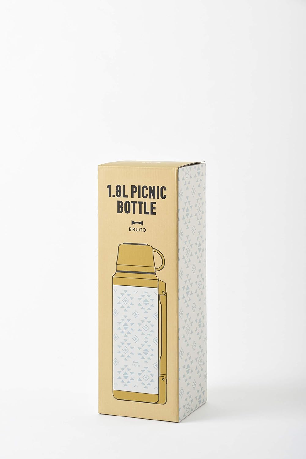 Amazon Co Jp Bruno ブルーノ ピクニックボトル 1 8l マスタード Mustard シンプル スリム アウトドア おしゃれ かわいい 保冷 保温 水筒 ふた付き ボトル プレゼント お祝い 軽い Bhk9 Mu スポーツ アウトドア
