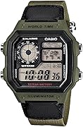 Casio Men's AE1200WHB-3BV 10 Year Battery Watch