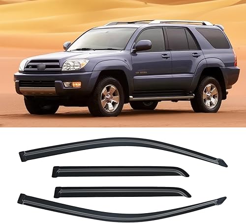 Miniatura 189 de Viseras de ventana para Toyota Camry 2007-2011, protectores de lluvia, deflector de ventilación, sombra humo oscuro 07 2008 2009 2010 11, con cinta