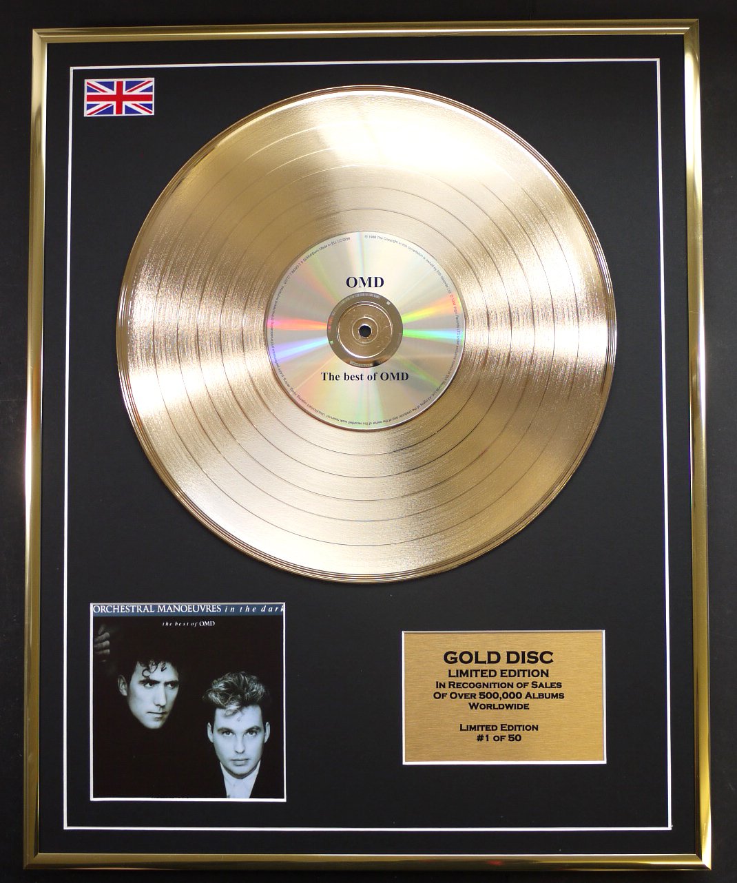 Limited Edition Cd Gold Disc Gold Omd/Cd Disc Record Limited Edition/The Best Of
