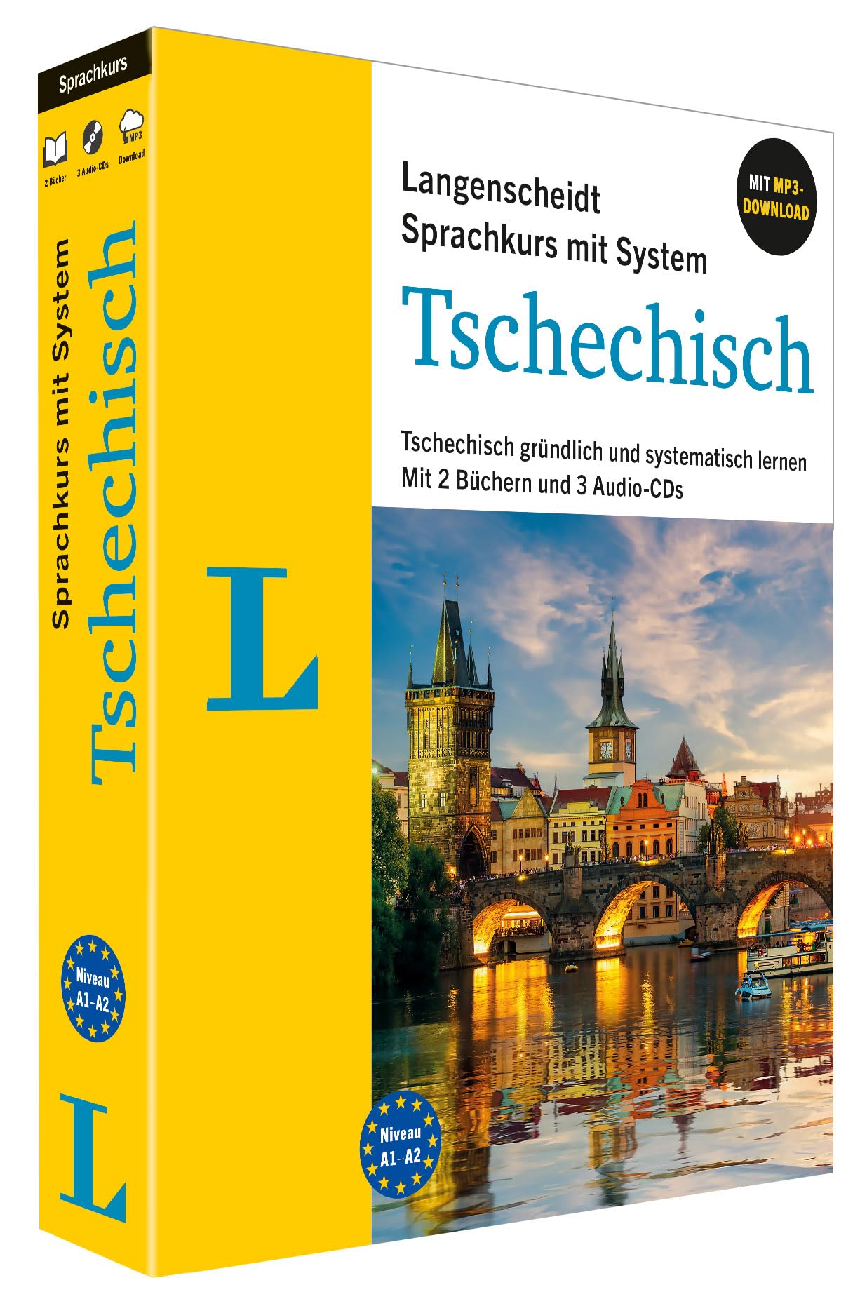Langenscheidt Sprachkurs mit System Tschechisch: Tschechisch gründlich und systematisch lernen. Mit 2 Büchern, 3 Audio-CDs und MP3-Download