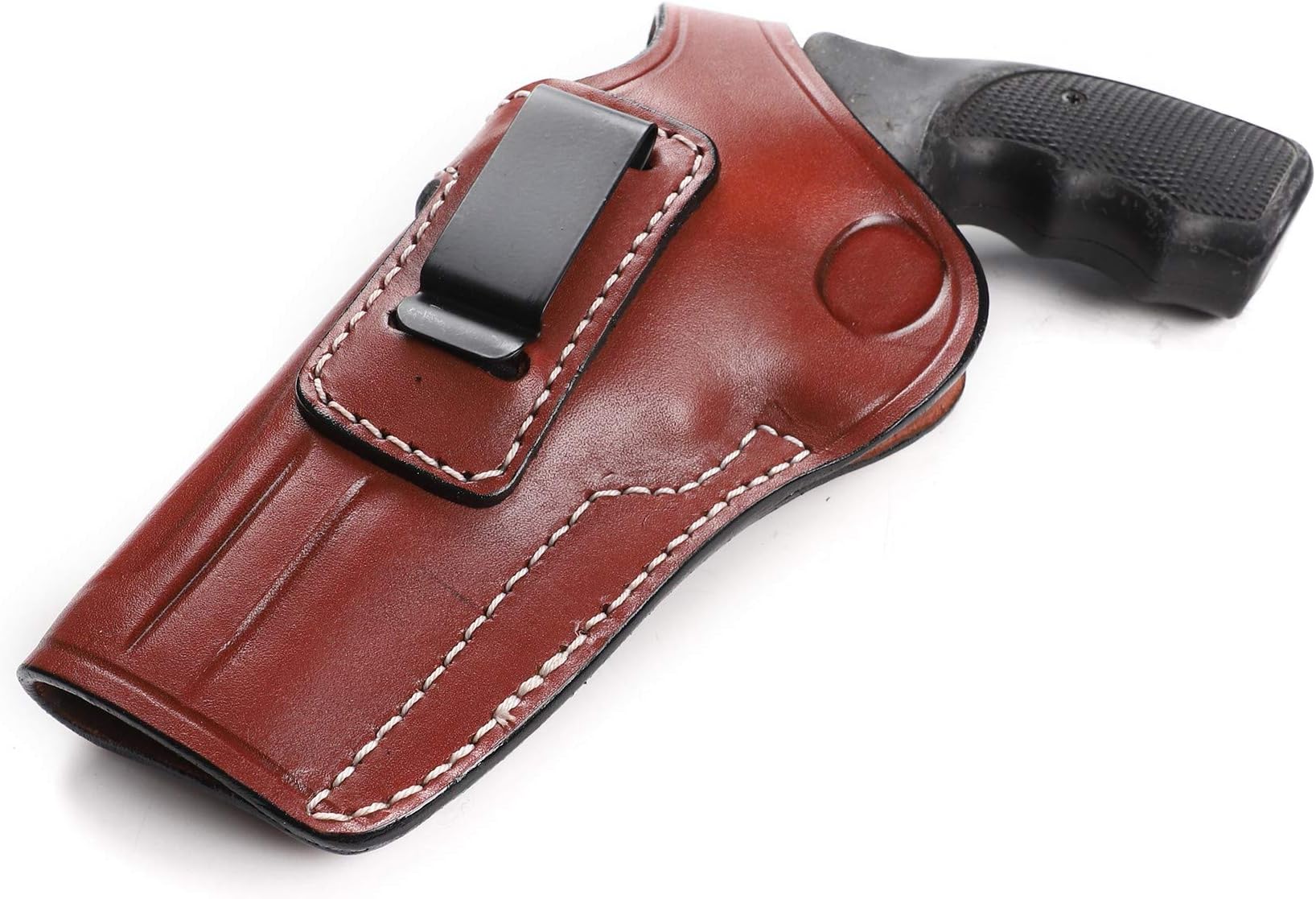 Pusat Holster Premium Leather IWB and OWB Belt Holster 4 inch 357 MAG for Revolver EAA Windicator Right-Left Hand