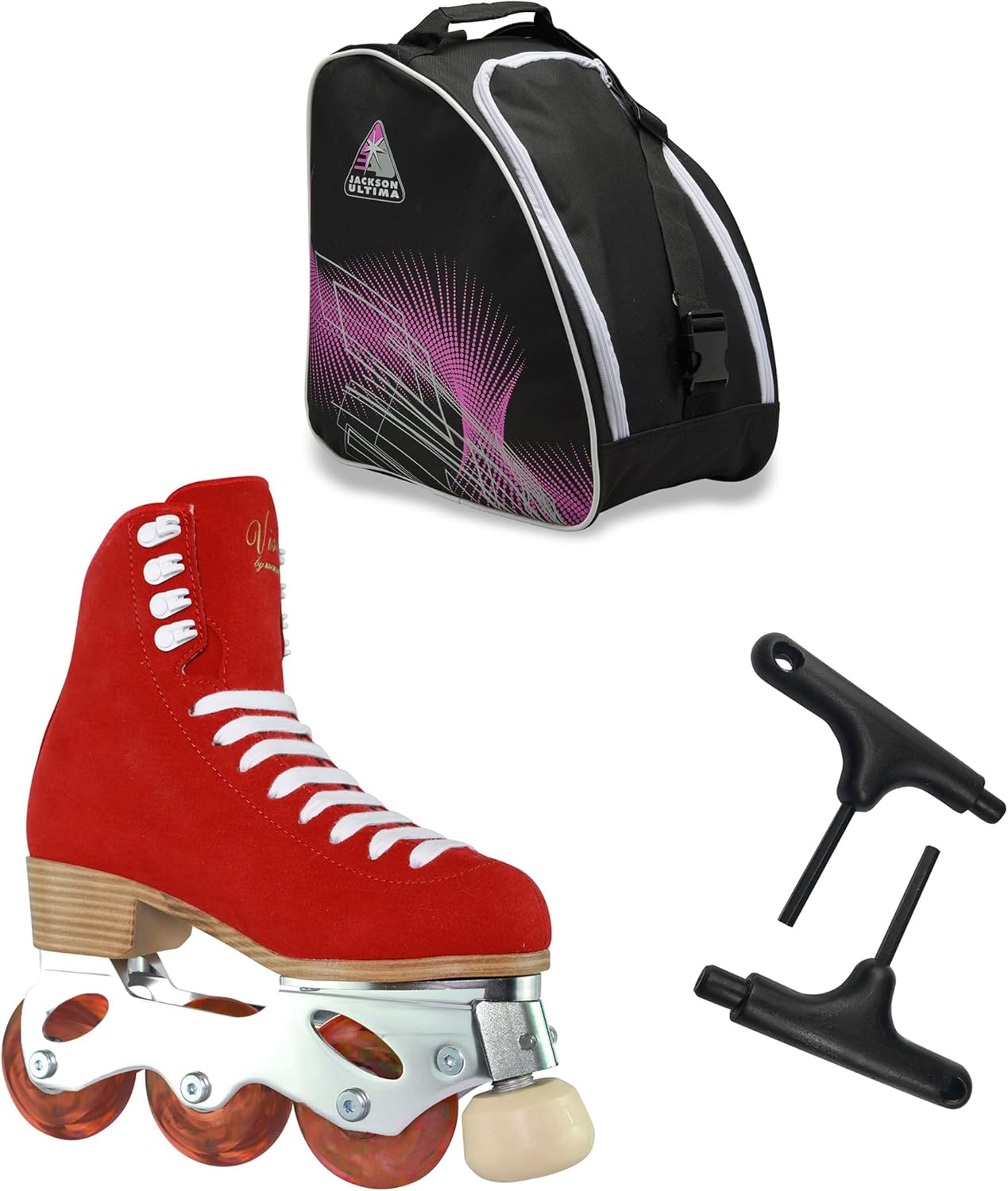 Jackson Utima Inline Roller Skates Vista/Finesse/Mystique/Elle Bundle with Bag JL350 and Wrench Tool 2pcs / JUST LAUNCHED 2022