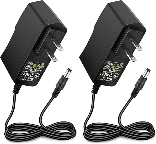 Facmogu 2 Pack DC 5V 2A Power Adapter, AC 100-240V