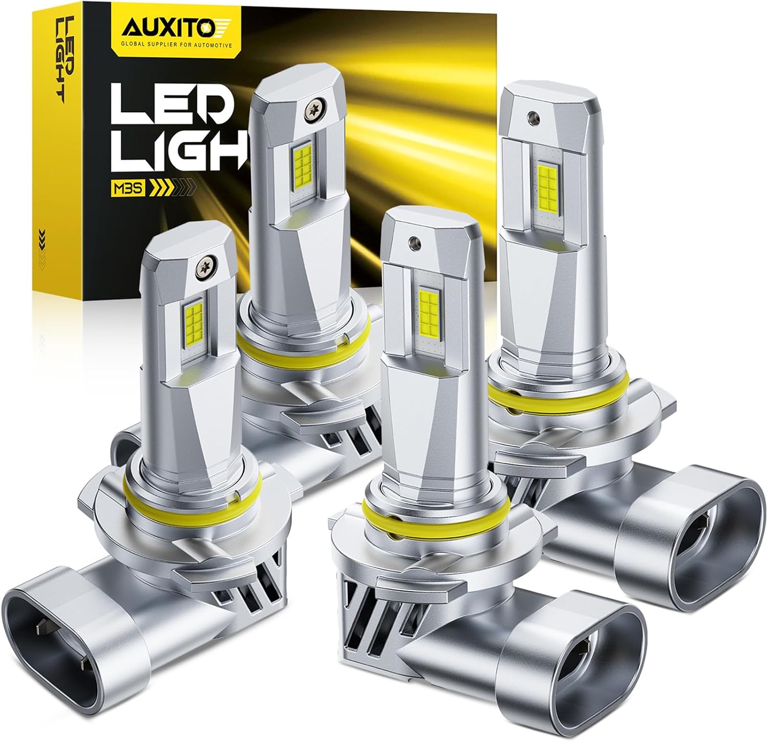 AUXITO 9005 Bulb H11 Bulbs, 80000LM Brighter Ultra-Bright, Plug N Play, Long Lifespan, No Flicker, 99% Compatibility, 2PCS