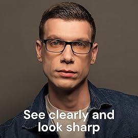 Gaoye Reading Glasses Blue Light Blocking, Readers for Women Men Anti Glare Filter Lightweight Spring Hinge Eyeglasses (5-pack Light Black with Case, 1.25)