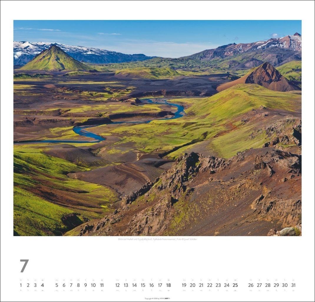 Island Kalender 2027 - Insel aus Feuer und Eis: Wandkalender XXL mit 12 atemberaubenden Fotos von Islands Gletschern, Vulkan-Landschaften und ... Schäfer. Kalender im Großformat 48 x 46 cm