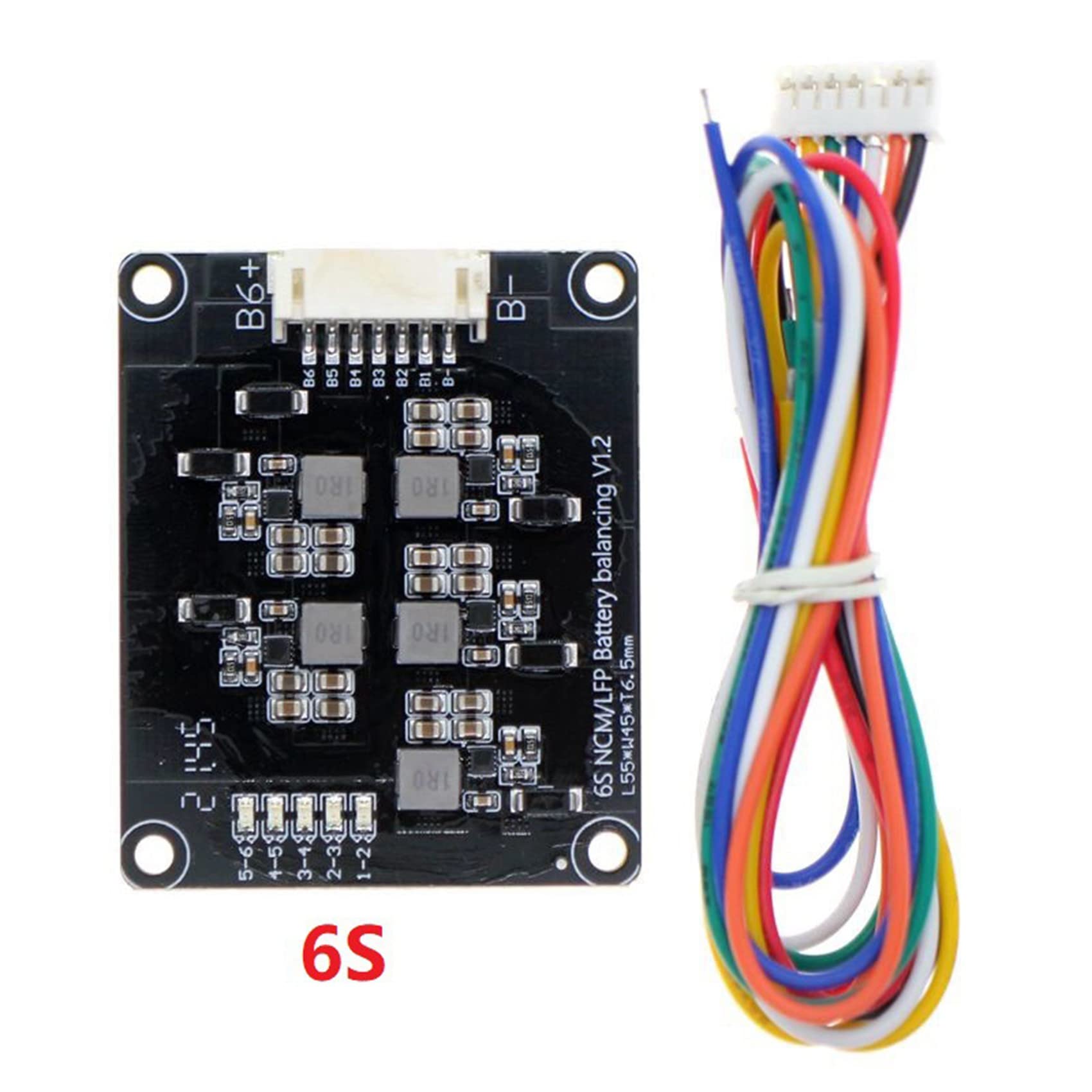 1.2A 6S Equalizzatore Equalizzatore Modulo Equalizzatore Li-Ion Lifepo4 Batteria Al Litio Bilanciatore Trasferimento di Energia