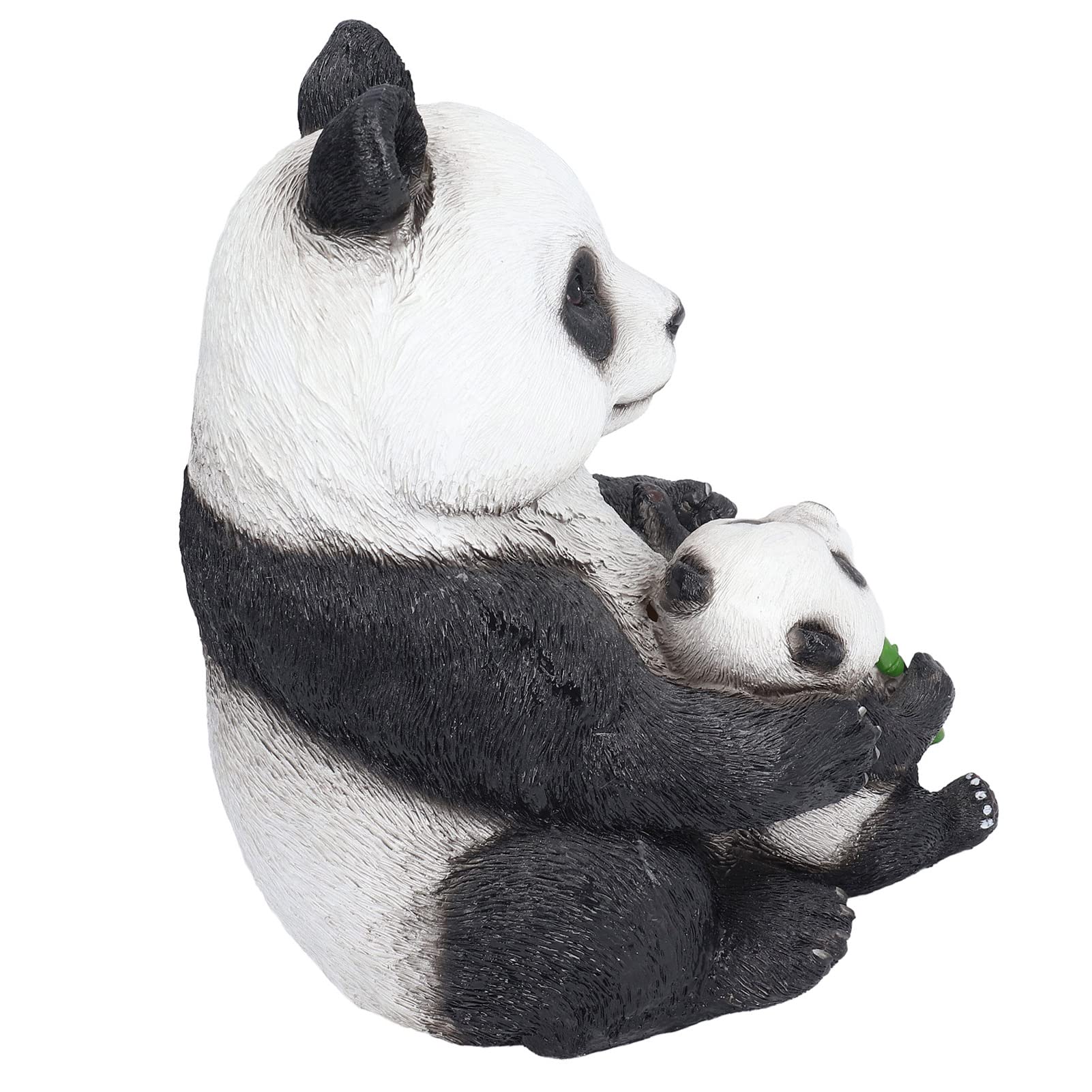 Statua da Giardino Panda Ornamenti di Panda e Orso in Resina per la Decorazione di Giardino, Prato e Scrivania Statue di Panda di Simulazione Dal Design Unico