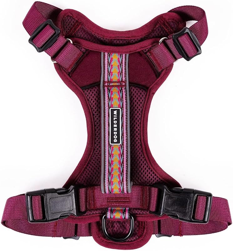 Peitoral Tipo Cabresto para Cães Wilderdog com Faixas Refletivas – Médio (Huckleberry)