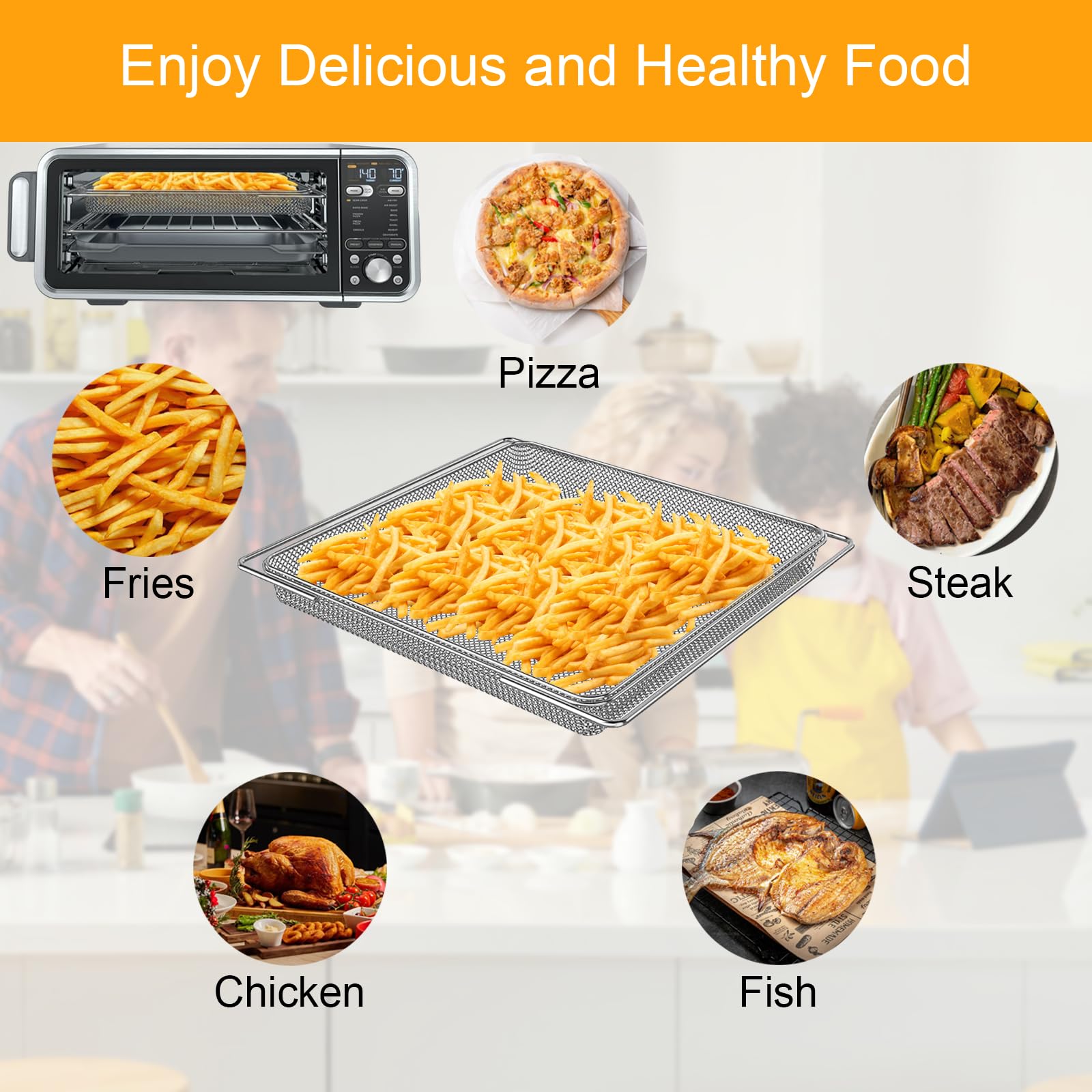 Amazon.com: Air Fryer Basket Replacement Square for NINJA SP300