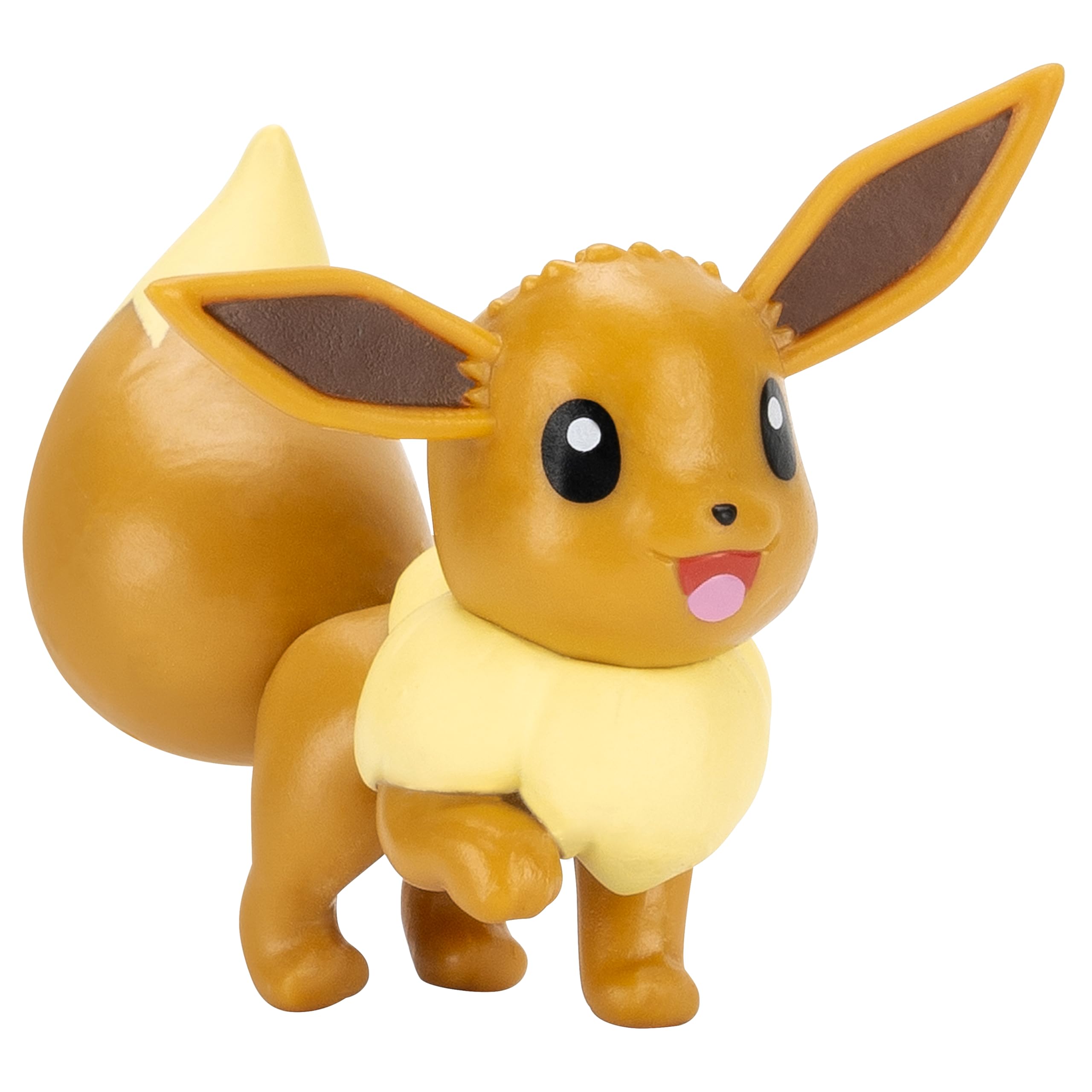Pokémon PKW4167 - Evoli Clip ‘N’ Go Gürtel-Set - Evoli Battle Figur mit Superball, Sympaball und Gürtel, offizielles Set
