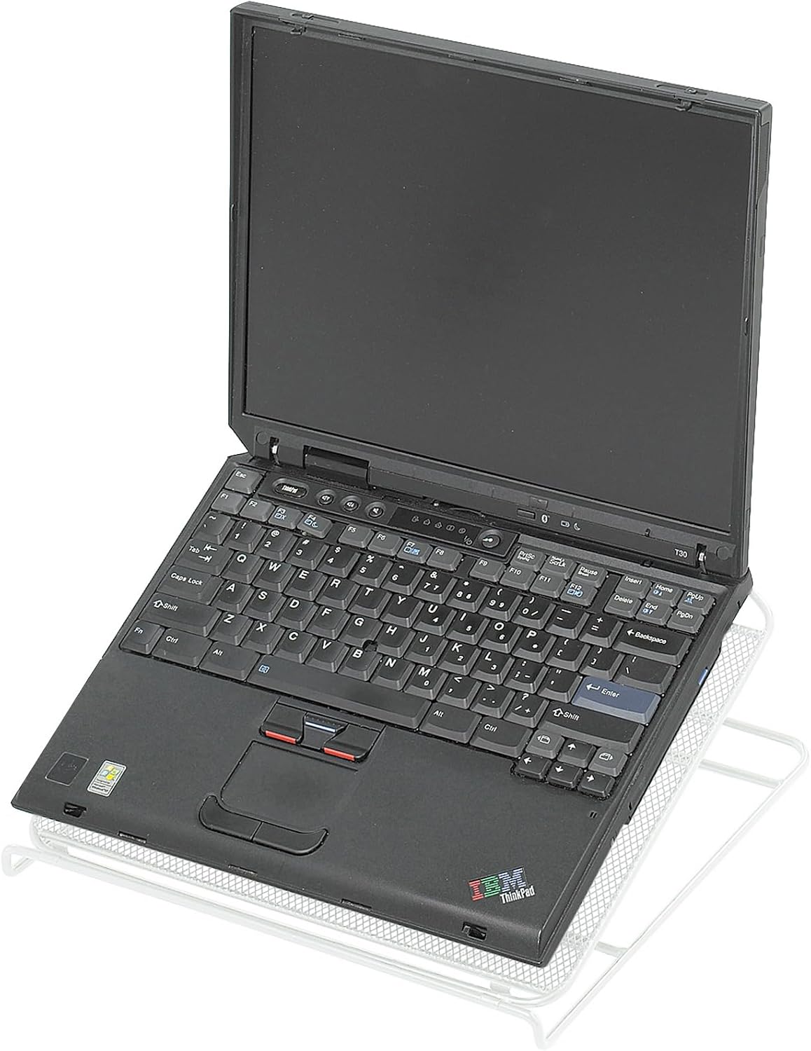 Safco Onyx Mesh Adjustable Ventilated Tabletop Laptop, Tablet Stand, Ergonomic Lift Stand' Silver