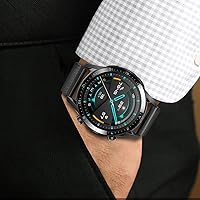 Vista 3 de Compatible con Samsung Gear S3 Frontier/Classic/Galaxy Watch 1.811 in Quick Release 0.866 in Correa de reloj de metal sólido de repuesto