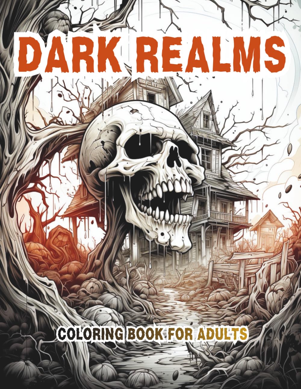 DARK REALMS Undead Nightmares Horror Coloring Book – 40 Macabre Skulls, Demonic Creatures & Dark Fantasy Terrors for Adults: A Terrifying Collection ... Colorists (DARK REALMS COLORING SERIES)