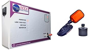 Adon Electronics Fully Automatic Water Level Controller for Submersible Start and Stop Button Type Starter Panel with Float Sensor- Load Upto 5 HP