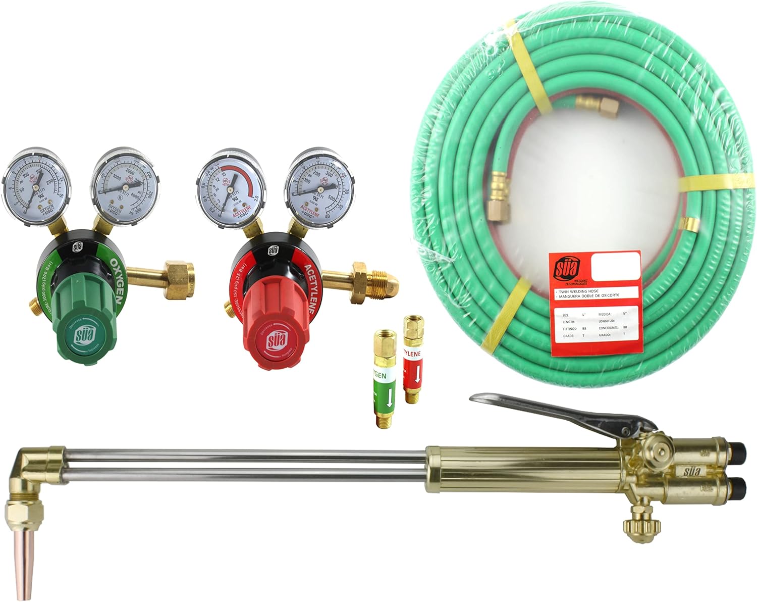 SÜA - 21'' Heavy Duty Straight Cutting Torch 90° Head - Compatible with ST900FC + Cutting Tip (Acetylene)