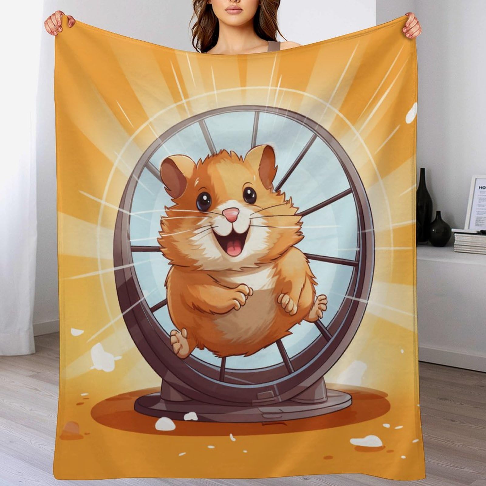 Couverture hamster flannel pour des soirees cocooning reussies sur votre canape de salon