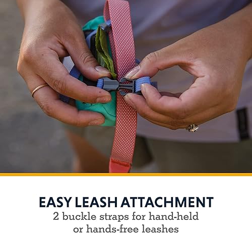 Miniatura 4 de Ruffwear, Stash Bag - Mini soporte para bolsa de excremento de perro, bolsa compacta para correa con 2 correas, bolsillo con cremallera para rollo