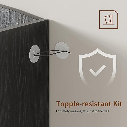 Miniatura 6 de YQ JENMW Estantería de 5 estantes, estantería abierta, estantes de almacenamiento de piso, estante de exhibición moderno de mediados de siglo,