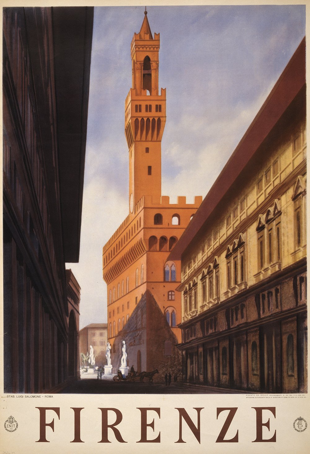 Impression Firenze Large au Rendu Mat Style Galerie d'Art