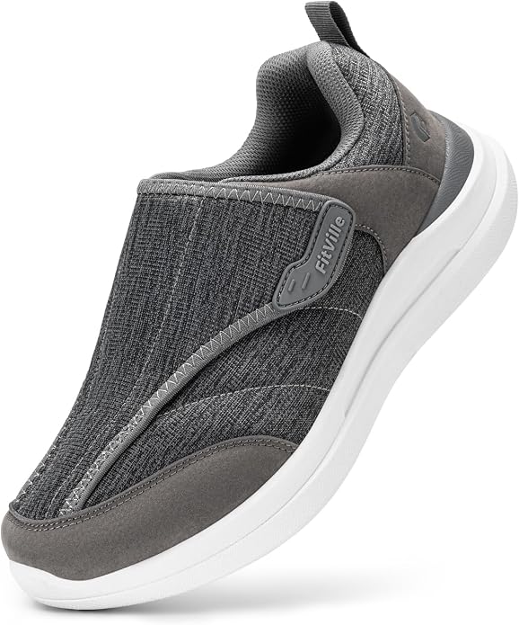 Amazon.com: FitVille Diabetic Shoes for Men, Extra Wide Pain Relief Swelling Shoes, Adjustable Strap for Sensitive Feet, All-Day Comfort for Walking & Work, EasyTop Pro V2 : Clothing, Shoes & Jewelry